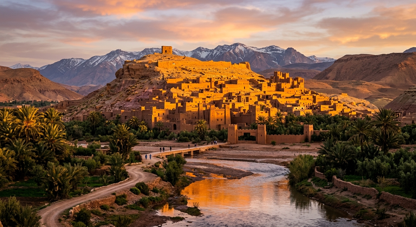 Ait Benhaddou at sunset